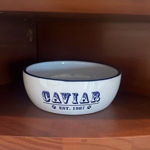 RARE Whisker City Caviar Est. 1987 Cat Bowl, 5”